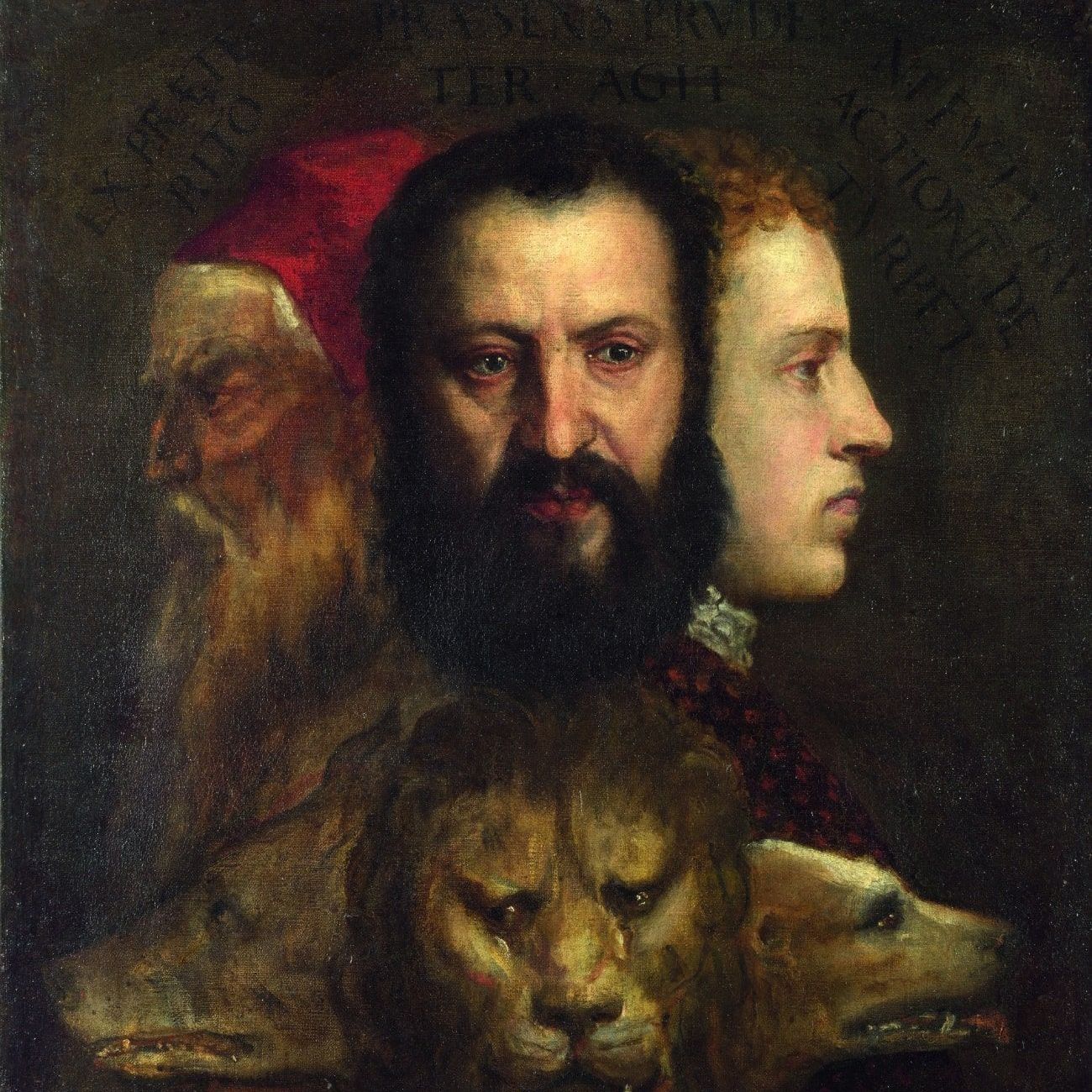 &ldquo;Allegoria della Prudenza&rdquo; dipinto da Tiziano tra il 1565 e il 1570 e conservato nella National Gallery di Londra. 
