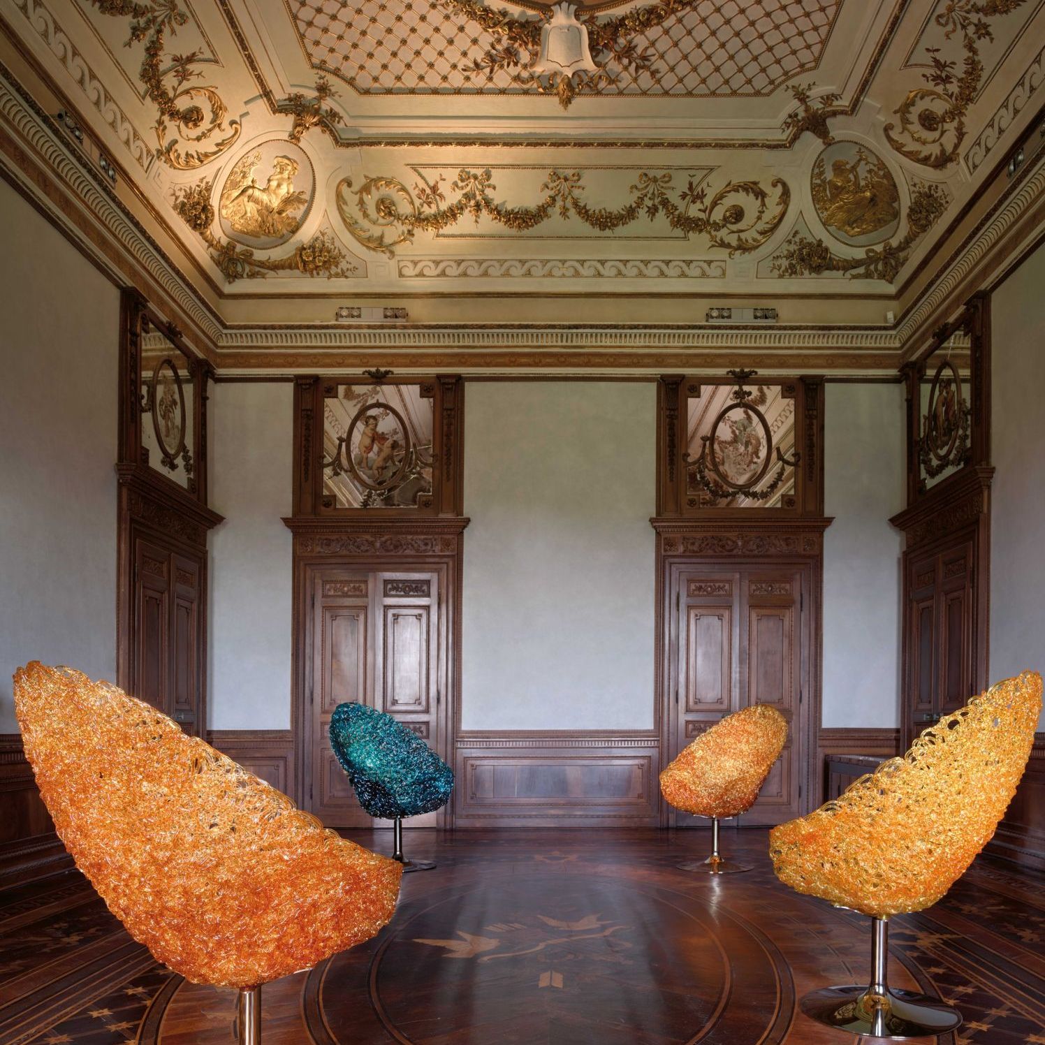   Margherita  nell&rsquo;appartamento degli Imperatori di Germania, all&rsquo;interno della stanza da letto dell&rsquo;Imperatrice Augusta Vittoria. 