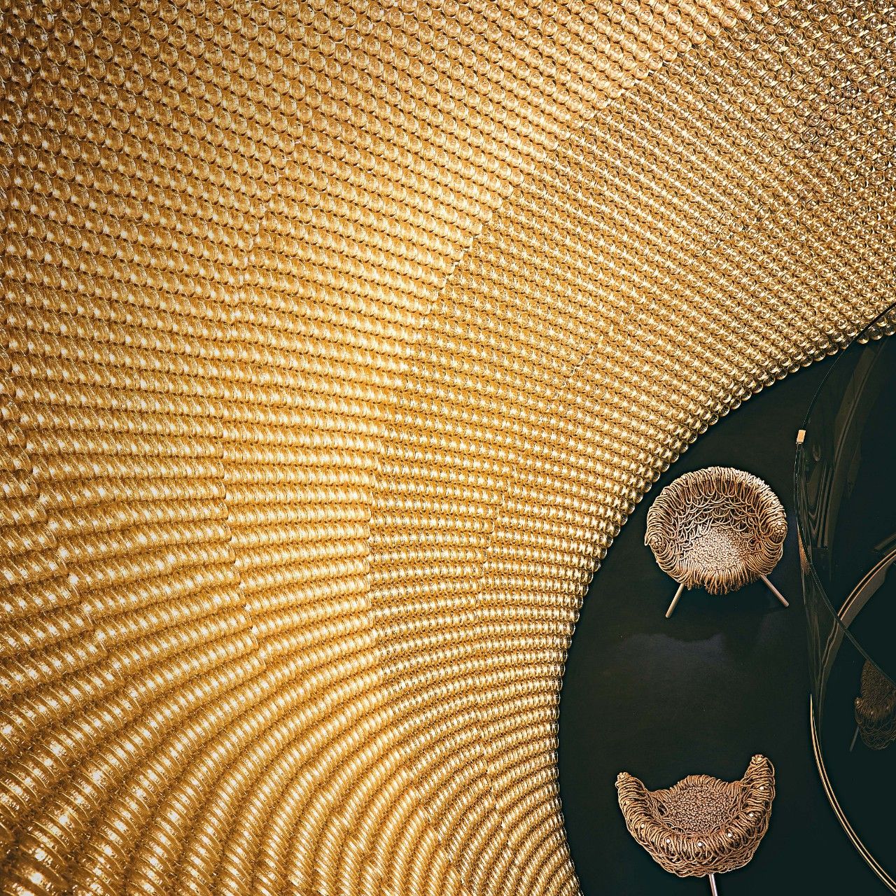  Vermelha Oro. Sotto la cupola formata da 33mila bottiglie retroilluminate di Cuv&eacute;e Prestige. 