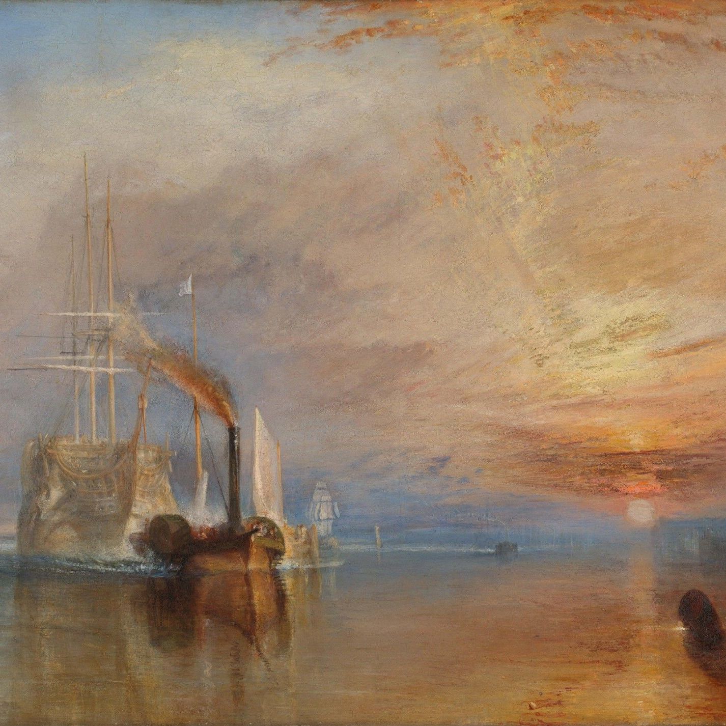  &ldquo;La valorosa T&eacute;m&eacute;raire&rdquo;. 
L&rsquo;opera dipinta da Joseph Mallord William Turner tra il 1838 e il 1839, conservata nella National Gallery di Londra. 